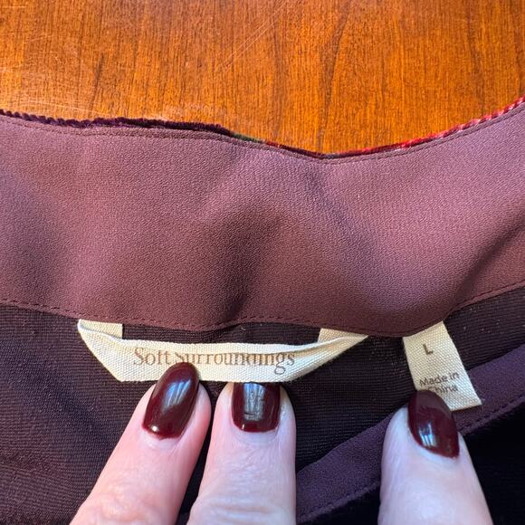 Soft Surroundings Red Top Size Large - Picture 2 of 5